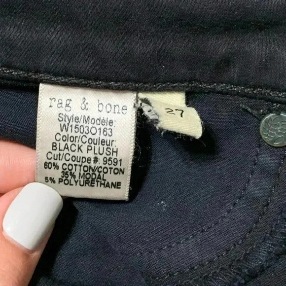 Rag and Bone Black Plush Legging 27 - Picture 11 of 11